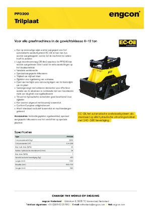 Монтируеми повърхностни вибратори engcon PP3200