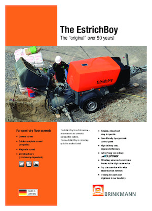 Предаватели на сгъстен въздух Brinkmann Estrich Boy EC 350 