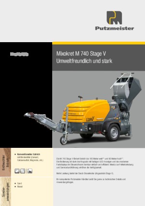Предаватели на сгъстен въздух Putzmeister M 740 DHBS