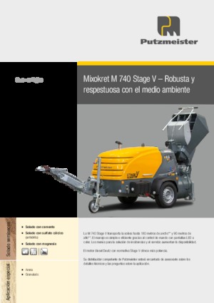Предаватели на сгъстен въздух Putzmeister M 740 DHB