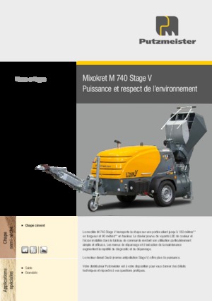 Предаватели на сгъстен въздух Putzmeister M 740 DHBS