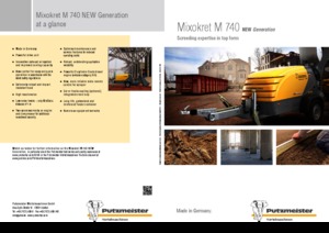 Предаватели на сгъстен въздух Putzmeister M 740 DB