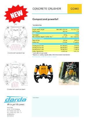 Бетонотрошачки Darda CC440