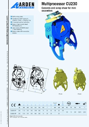 Бетонотрошачки Arden CU 0230 CB