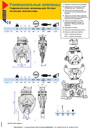 Бетонотрошачки Arden CU 350 CB