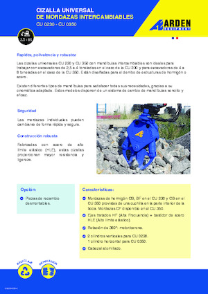 Бетонотрошачки Arden CU350