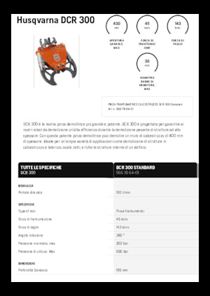 Бетонотрошачки Husqvarna DCR 300