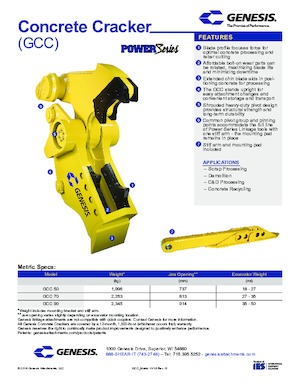 Бетонотрошачки Genesis GCC 50
