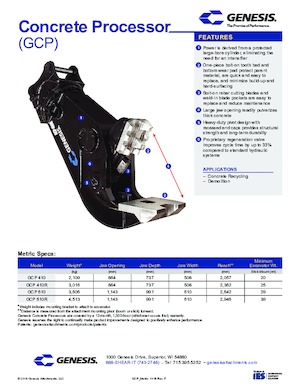Бетонотрошачки Genesis GCP 410