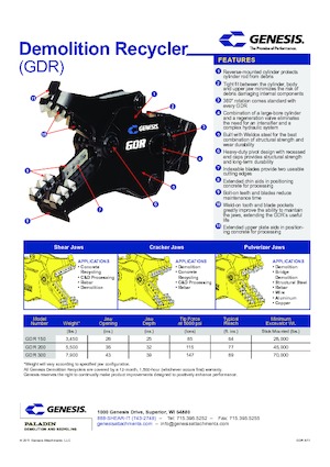 Бетонотрошачки Genesis GDR 300