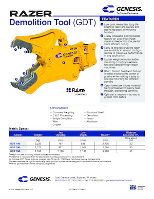 Бетонотрошачки Genesis GDT 290 