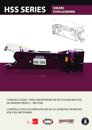 Резачки за стоманена скрап Hydra Ram HSS-40RV