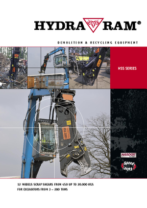Резачки за стоманена скрап Hydra Ram HSS-40RV