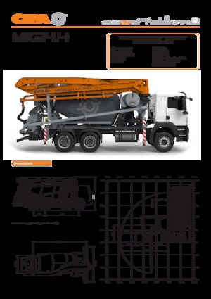 Камиони Бетон-помпи CIFA MK 24.4 Z 80/115