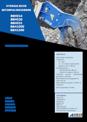 Бетонопулверизатори Arden BBH1300