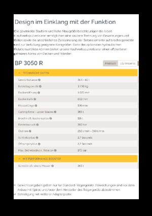 Бетонопулверизатори Epiroc BP 3050 R