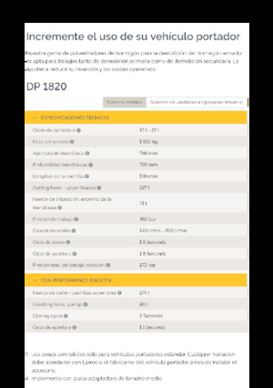 Бетонопулверизатори Epiroc DP 1820