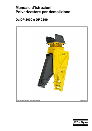 Бетонопулверизатори Atlas Copco DP 2800