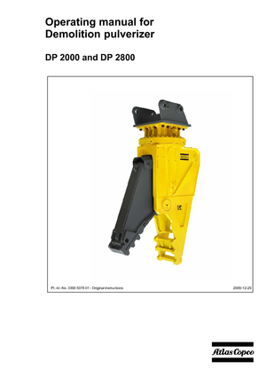 Бетонопулверизатори Atlas Copco DP 2800