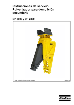 Бетонопулверизатори Atlas Copco DP 2800