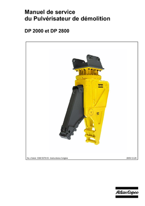 Бетонопулверизатори Atlas Copco DP 2800