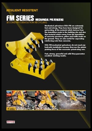 Бетонопулверизатори OSA Demolition Equipment FM 25