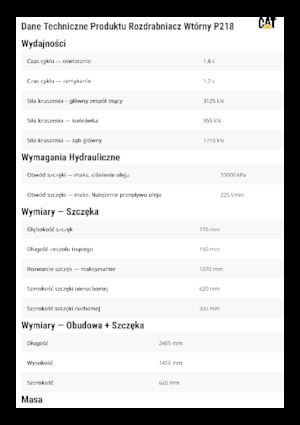 Бетонопулверизатори Caterpillar P218