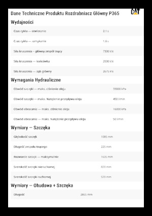 Бетонопулверизатори Caterpillar P365