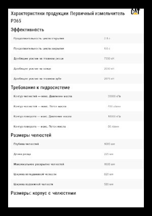 Бетонопулверизатори Caterpillar P365