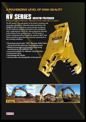 Бетонопулверизатори OSA Demolition Equipment RV 110 