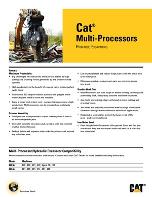 Бетонопулверизатори Caterpillar MP30PP