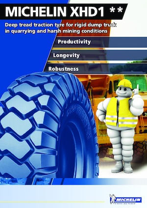 Гуми за строителни машини Michelin XHD1 14.00 R 25	