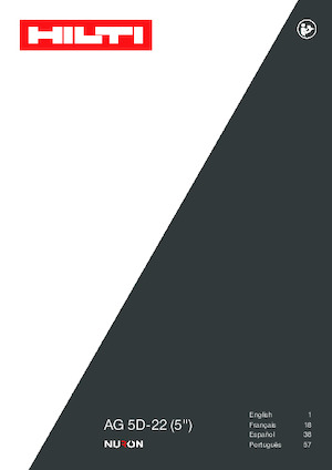Акумулаторни ъглошлайфи Hilti AG 5D-22 
