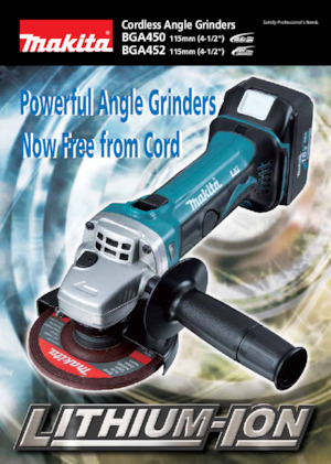 Акумулаторни ъглошлайфи Makita BGA450 