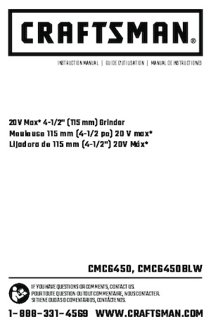 Акумулаторни ъглошлайфи Craftsman CMCG450B