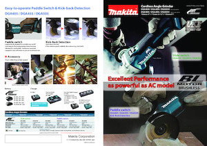Акумулаторни ъглошлайфи Makita DGA404 