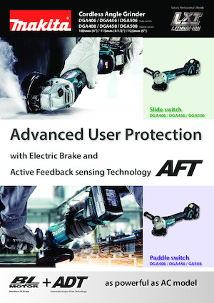 Акумулаторни ъглошлайфи Makita DGA508 