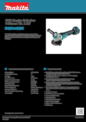 Акумулаторни ъглошлайфи Makita DGA469Z 