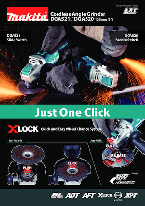 Акумулаторни ъглошлайфи Makita DGA521 