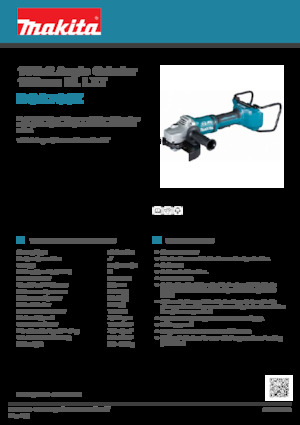 Акумулаторни ъглошлайфи Makita DGA700Z 