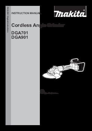 Акумулаторни ъглошлайфи Makita DGA701ZKU1