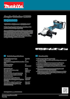 Акумулаторни ъглошлайфи Makita DGA900