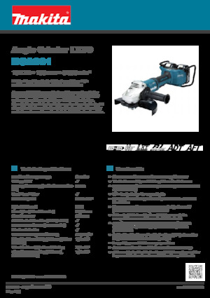 Акумулаторни ъглошлайфи Makita DGA901