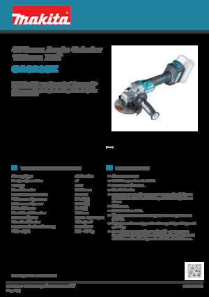 Акумулаторни ъглошлайфи Makita GA023GZ 