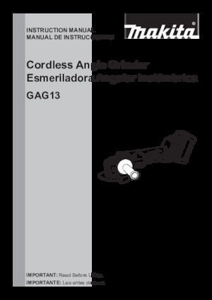 Акумулаторни ъглошлайфи Makita GAG13M1