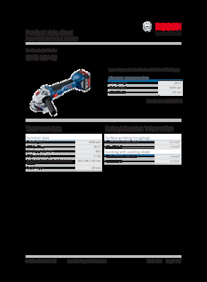 Акумулаторни ъглошлайфи Bosch GWS 18V-10