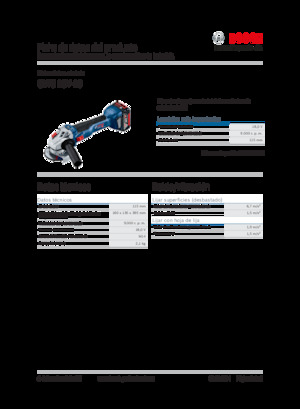 Акумулаторни ъглошлайфи Bosch GWS 18V-10