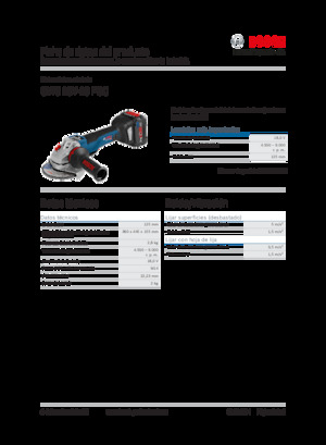 Акумулаторни ъглошлайфи Bosch GWS 18V-10 PSC