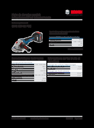 Акумулаторни ъглошлайфи Bosch GWS 18V-10 PSC