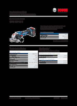 Акумулаторни ъглошлайфи Bosch GWS 18V-15 C